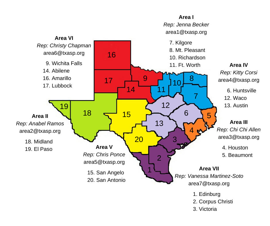 TASP Area Map